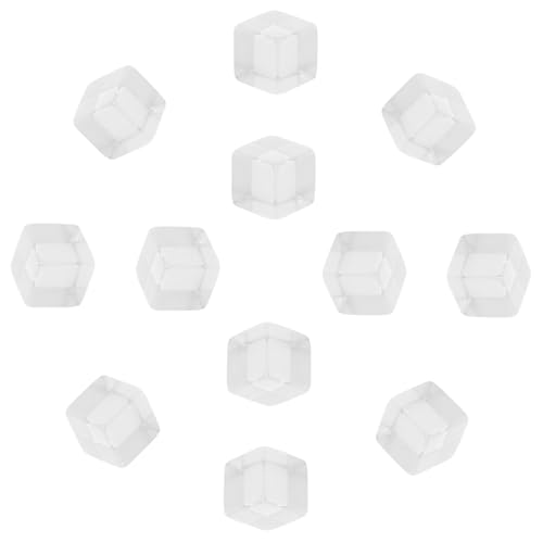 BESPORTBLE 24Stücke Transparente Acryl Würfel Leere DIY Spielwürfel für Brettspiele Party und Lehrspiele Hochwertige aus Acryl für Kreative Spieleabende von BESPORTBLE