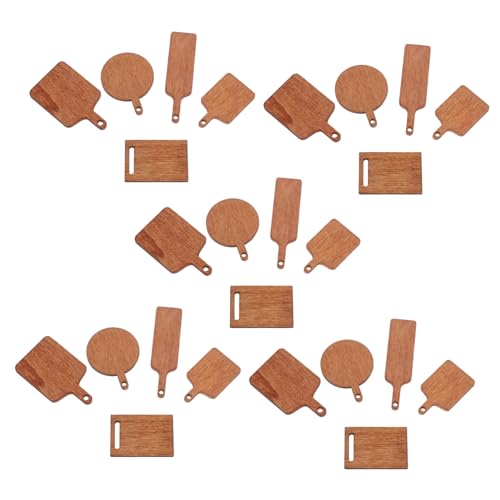 BESPORTBLE 25 Stück Miniaturfutter Und Mit Hackingplatine Hacking Board Mini Kleines Schneidebrett Aus Holz Puppenküchenschneidebrett Puppenhaus-küchenzubehör Hölzern Light Brown BESPORTBLE 25 Stück Miniaturfutter Und Mit Hackingplatine Hacking Board Mini Kleines Schneidebrett Aus Holz Puppenküchenschneidebrett Puppenhaus-küchenzubehör Hölzern Light Brown von BESPORTBLE
