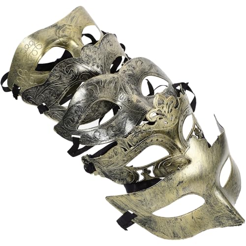 BESPORTBLE 25 Stück Retro Halbmaske für Erwachsene Kreative Karnevalsmasken für Kostümparty und Mehr Sichere Kunststoffmasken für Cosplay und Besondere Anlässe von BESPORTBLE