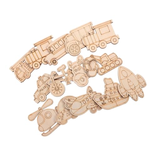 BESPORTBLE 25 Stück Teiliges DIY Holzspielzeug Unbemalte Fahrzeug Holzausschnitte zum Bemalen mit Hubschrauber Auto UFO und Bagger für Familienaktivitäten und Kreative Bastelprojekte BESPORTBLE 25 Stück Teiliges DIY Holzspielzeug Unbemalte Fahrzeug Holzausschnitte zum Bemalen mit Hubschrauber Auto UFO und Bagger für Familienaktivitäten und Kreative Bastelprojekte von BESPORTBLE
