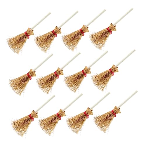 BESPORTBLE 25 Stück Teiliges Mini Handgefertigtes Reisigbesen Dekorativer Hexenbesen für Puppenhaus Halloween Requisiten Handgewebte Mini Besen für Kreative Kinderdekoration BESPORTBLE 25 Stück Teiliges Mini Handgefertigtes Reisigbesen Dekorativer Hexenbesen für Puppenhaus Halloween Requisiten Handgewebte Mini Besen für Kreative Kinderdekoration von BESPORTBLE