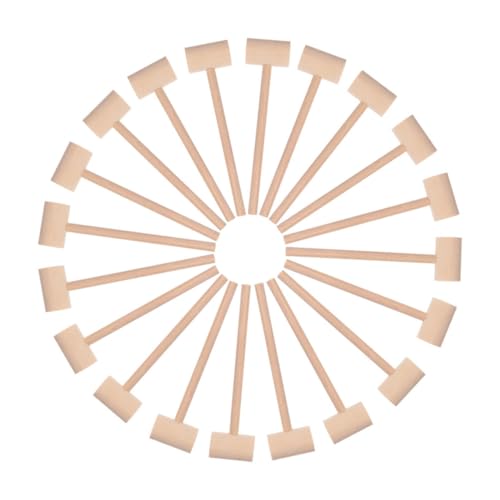 BESPORTBLE 25stücke Holzhammer Spielzeug Für Junge Mädchen Mini-hämmer Aus Naturholz Kleine Hämmer Zum Hämmern Für Lernspiele Und Basteln Hand-Auge-koordination von BESPORTBLE
