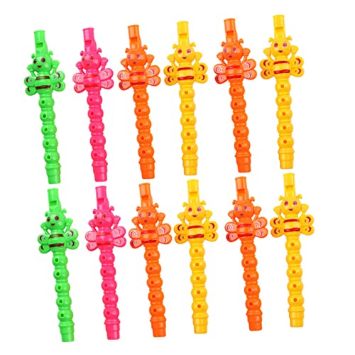 BESPORTBLE 25 Stück Teiliges Mini Klarinetten Bunte Cartoon Blockflöte Frühes Lernspielzeug für Musikalische Früherziehung Tragbar und Leicht für Junge Mädchen Zufällige Zufällige Farbe von BESPORTBLE