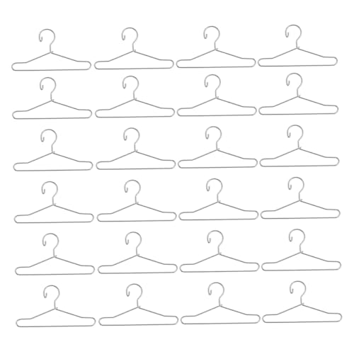 BESPORTBLE 25 Stück Teiliges Mini Metallkleiderbügel für Puppenkleidung Robuste Miniatur Kleiderbügel für Puppenhaus und Sammlerstücke Vielseitig für Schule und Kindergarten Geeignet von BESPORTBLE