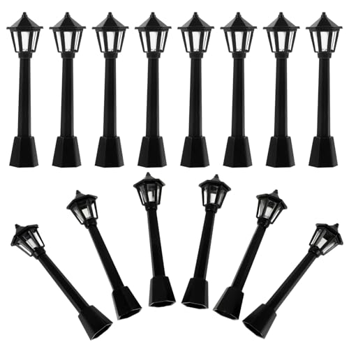 BESPORTBLE 25 Stück Teiliges Miniatur straßenlaternen Dekorative Mini Haus Laternen Vintage Stil Kompakte für Puppenhaus DIY Mikro Landschaft Garten Miniaturszenen von BESPORTBLE