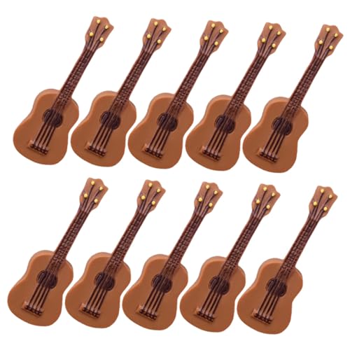 BESPORTBLE 25Stücke Gitarrenmodell Gitarre Puppenhaus Dekoration Kreative Musikinstrumente Langlebig und Kompakt für Innenräume und von BESPORTBLE