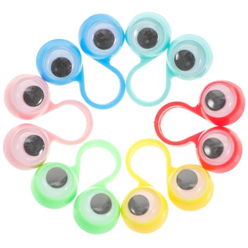 BESPORTBLE 25Stücke Interaktives Kinderspielzeug Fingerpuppen mit Großen Augen Lernspielzeug für Fördert Kreativität und Eltern Junge Mädchen Beziehung Sicher von BESPORTBLE