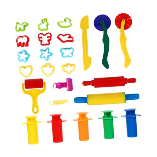 BESPORTBLE 25Stücke Teiliges Clay Teigwerkzeug Set für Knete Zubehör mit Formen und Extruderwerkzeugen für Kreatives und Hand Augen Koordination Zuhause und Schule BESPORTBLE 25Stücke Teiliges Clay Teigwerkzeug Set für Knete Zubehör mit Formen und Extruderwerkzeugen für Kreatives und Hand Augen Koordination Zuhause und Schule von BESPORTBLE