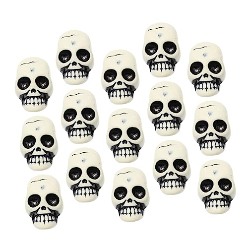 BESPORTBLE 25Stücke Teiliges Kleiner Schädelkopf Dekoration Für Halloween Lebensechte Miniaturschädel Für Gruselige Party Als Tischdeko Für Foto Requisiten von BESPORTBLE