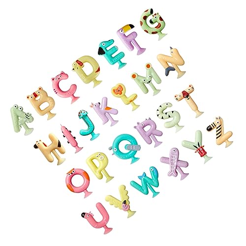 BESPORTBLE 26Stücke Alphabet Saugspielzeug für Teiliges mit Pädagogisches Rechtschreibspielzeug für Badewanne Fördert Kognitive Fähigkeiten und Hand Auge Koordination Leicht von BESPORTBLE