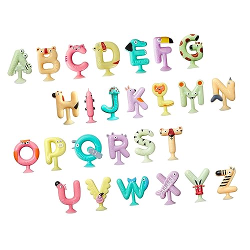 BESPORTBLE 26Stücke Teiliges Saugnapf Buchstabenspielzeug für Interaktives Alphabet Lernspielzeug für Badewanne Fördert Erlernen von Englisch für Wasserspiel und Spielerisches Lernen BESPORTBLE 26Stücke Teiliges Saugnapf Buchstabenspielzeug für Interaktives Alphabet Lernspielzeug für Badewanne Fördert Erlernen von Englisch für Wasserspiel und Spielerisches Lernen von BESPORTBLE