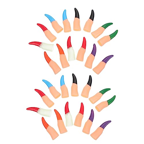 BESPORTBLE 28Stücke Leuchtende Halloween Fingerabdeckungen Einzigartige Gefälschte Nägel Für Kostümpartys Und Pranks Fingerpuppen Requisiten Für Halloween Dekorationen BESPORTBLE 28Stücke Leuchtende Halloween Fingerabdeckungen Einzigartige Gefälschte Nägel Für Kostümpartys Und Pranks Fingerpuppen Requisiten Für Halloween Dekorationen von BESPORTBLE