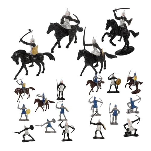BESPORTBLE 28Stücke Teiliges Soldaten Figuren Mittelalterliche Ritter Pferde Modelle für Kinderspielzeug Rollenspiele und Miniaturszenen BESPORTBLE 28Stücke Teiliges Soldaten Figuren Mittelalterliche Ritter Pferde Modelle für Kinderspielzeug Rollenspiele und Miniaturszenen von BESPORTBLE