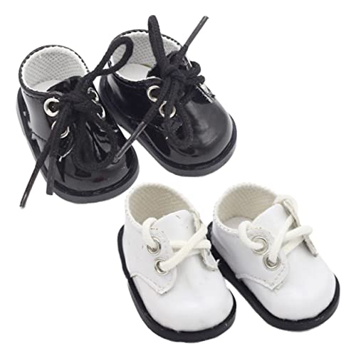 BESPORTBLE 2Paare Miniaturschuhmodelle Für Puppen Plüsch Turnschuhe Und Puppenzubehör Für Große Puppen Dekorative Miniaturpuppenschuhe von BESPORTBLE