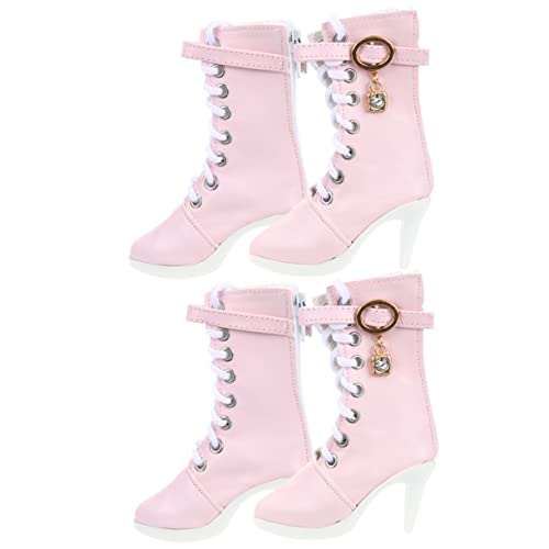 BESPORTBLE 2paare Doll High Heel Boots Für Puppen High Heel Schuhe Puppenzubehör Für Kreatives Spielen Ergänzung Für Puppenoutfits Für Junge Mädchen von BESPORTBLE