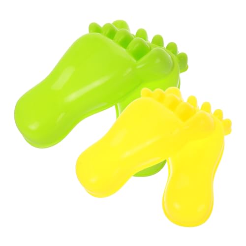 BESPORTBLE 2paare Sandspielzeug Mit Fußabdruckformen Kreative Sandspielzeuge Für Junge Mädchen Für Strand Sandkastenaktivitäten Fördert Motorische Fähigkeiten Und Fantasie von BESPORTBLE
