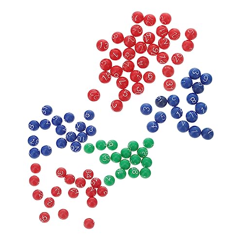 BESPORTBLE 2Packungen Kleine Lotteriekugeln Für Gewinnspiele Plastikkugeln Für Bingo Und Tombola Farben Und Farben Spielbälle Requisiten von BESPORTBLE