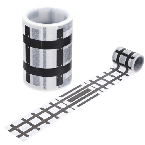 BESPORTBLE 2Rollen DIY Verkehrsstraßenbahn Klebeband Abziehbilder Für Wiederverwendbare Straßenaufkleber Für Spielzeugautos Kreative Straßenbahn Sticker Für Basteln von BESPORTBLE