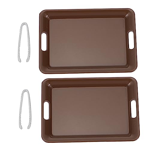 BESPORTBLE 2Sätze Brotklammern Und Mini Brotfächer Für Puppenhaus Küchenaccessoires Für Puppenhaus Szenen Für Dekoration von BESPORTBLE