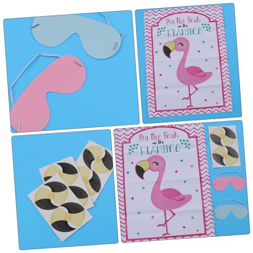 BESPORTBLE 2Sätze Flamingo Aufkleber Poster mit Augenmaske Spiel Pin The Beak Spiel für Kindergeburtstag und Partys Wiederverwendbare Materialien zur Raumdekoration BESPORTBLE 2Sätze Flamingo Aufkleber Poster mit Augenmaske Spiel Pin The Beak Spiel für Kindergeburtstag und Partys Wiederverwendbare Materialien zur Raumdekoration von BESPORTBLE