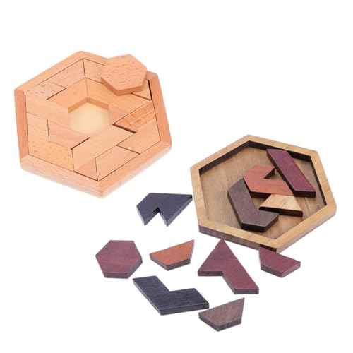 BESPORTBLE 2Sätze Hexagon Holz Puzzle Spielzeugset Teiliges Pädagogisches Rätsel für Farbenfrohes Hexagon Puzzle Fördert Hand Augen Koordination und Kreatives für Jungen BESPORTBLE 2Sätze Hexagon Holz Puzzle Spielzeugset Teiliges Pädagogisches Rätsel für Farbenfrohes Hexagon Puzzle Fördert Hand Augen Koordination und Kreatives für Jungen von BESPORTBLE