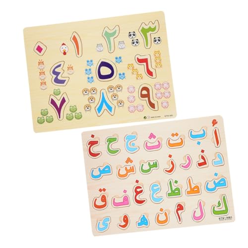 BESPORTBLE 2Sätze Holzpuzzle für Teiliges mit Arabischen und Kognitive und Hand Augen Koordination Sicheres Material für Kleinkinder und Vorschulkinder BESPORTBLE 2Sätze Holzpuzzle für Teiliges mit Arabischen und Kognitive und Hand Augen Koordination Sicheres Material für Kleinkinder und Vorschulkinder von BESPORTBLE