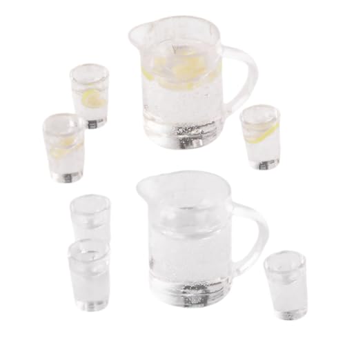BESPORTBLE 2Sätze Mini Wasserkocher Set Für Puppenhaus Teiliges Miniaturgetränke Set Mit Limonadenwasser Realistische Dekoration Für Miniaturszenen Und Puppenhäuser Kreative von BESPORTBLE