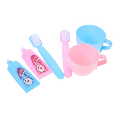 BESPORTBLE 2Sätze Puppen Badezimmerset mit Mini Zahnbürste und Zahnpasta Spaß und Pädagogisches Zubehör für Puppen für Rollenspiele und Kreatives Spiel BESPORTBLE 2Sätze Puppen Badezimmerset mit Mini Zahnbürste und Zahnpasta Spaß und Pädagogisches Zubehör für Puppen für Rollenspiele und Kreatives Spiel von BESPORTBLE