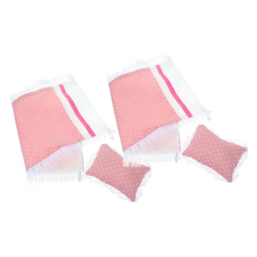 BESPORTBLE 2 Sets Mini Bettwäsche Kit Für Puppenhaus Puppe Wiege Matratze Blätter BESPORTBLE 2 Sets Mini Bettwäsche Kit Für Puppenhaus Puppe Wiege Matratze Blätter von BESPORTBLE