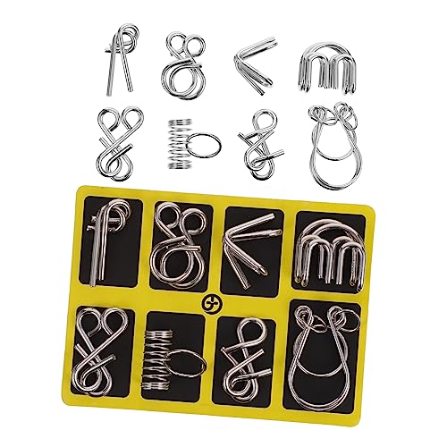 BESPORTBLE 2Sätze Ringrätsel Teiliges Intellektuelles Lösungs Puzzle für Fördert Kreatives und Konzentration für Gehirntraining und Spaß von BESPORTBLE