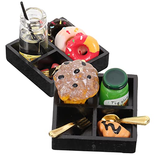 BESPORTBLE 2Sätze Teetassen Teiliges Puppenhaus Zubehör Lebensmittelechte Materialien Farbenfrohes Design Für Mikroszenenlayout Und Tea Party Spiele von BESPORTBLE