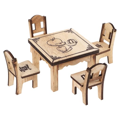 BESPORTBLE 2Sätze Teiliges Holztisch Und Stuhl Für Puppenhaus Kinderspielzeug Für Kreative Rollenspiele Fördert Soziale Fähigkeiten Und Fantasie BESPORTBLE 2Sätze Teiliges Holztisch Und Stuhl Für Puppenhaus Kinderspielzeug Für Kreative Rollenspiele Fördert Soziale Fähigkeiten Und Fantasie von BESPORTBLE