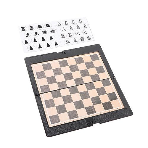 BESPORTBLE 2Satz Faltbares Schachspiel Set Magnetisches Schachbrett für Reisen Teiliges Set für Partys und Familien Fördert Hand Auge Koordination von BESPORTBLE