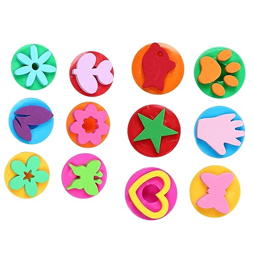 BESPORTBLE 2Satz Teiliges DIY Graffiti Stempel Lustige Tintenstempel Und Zeichnung Roller Siegel Für Kreative Zeichenwerkzeuge Zufälligen Farben von BESPORTBLE