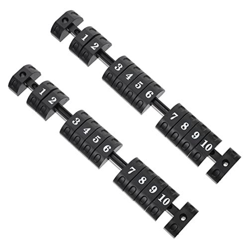 BESPORTBLE 2St Boot Torschütze Fußball-Anzeigetafel Punktzahl Billard Punktezähler Kickertischteile Spiel Scoreboard Tischfußball-Accessoire Torhüter im Fußball Punktemarker Plastik Black von BESPORTBLE