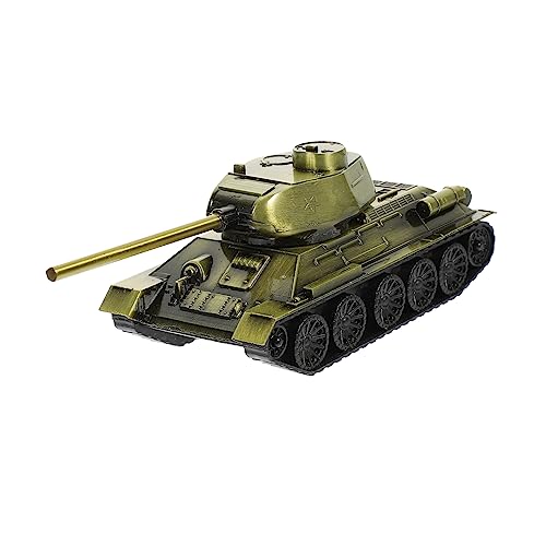 BESPORTBLE 2St Panzermodell Vintage Wohnkultur Tankdekoration aus Metall Ornament Modelle Tankdekoration aus Legierung Tankdekorationen aus Metall Haushalt Skulptur Alu-Tank schmücken von BESPORTBLE