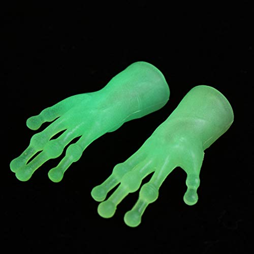 BESPORTBLE 2Stücke Alien Fingerhandschuhe Für Halloween Kostüm Lustige Finger Cover Für Cosplay Und Partys Grüne Alien Fingerhandschuhe von BESPORTBLE