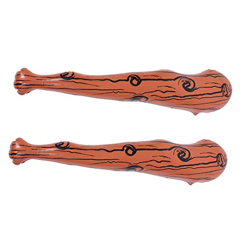 BESPORTBLE 2 Stücke Aufblasbare Baseballschläger PVC Jubelstäbe für Sportfeste Geburtstagsfeiern Kinderpartys Leicht Transportabel Cheerleader Requisite für Themenpartys von BESPORTBLE