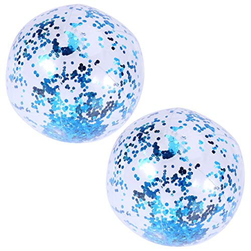 BESPORTBLE 2Stücke Aufblasbare Pailletten Strandbälle Transparente Wasserbälle Mit Glitzer Für Poolspiel Und Fotorequisiten Blauer Paillettenball BESPORTBLE 2Stücke Aufblasbare Pailletten Strandbälle Transparente Wasserbälle Mit Glitzer Für Poolspiel Und Fotorequisiten Blauer Paillettenball von BESPORTBLE