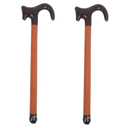 BESPORTBLE 2Stücke Aufblasbarer Gehstock Halloween Krücke Requisite Lustiges Aufblasbares Für Cosplay Leicht Tragbar Robustes Material Für Lange Nutzung von BESPORTBLE