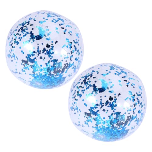 BESPORTBLE 2Stücke Aufblasbarer Glitzer Strandball Transparente Poolspielzeuge Mit Pailletten Für Wasserspiele Fotorequisiten Und Sommeraktivitäten Im Freien Blau BESPORTBLE 2Stücke Aufblasbarer Glitzer Strandball Transparente Poolspielzeuge Mit Pailletten Für Wasserspiele Fotorequisiten Und Sommeraktivitäten Im Freien Blau von BESPORTBLE