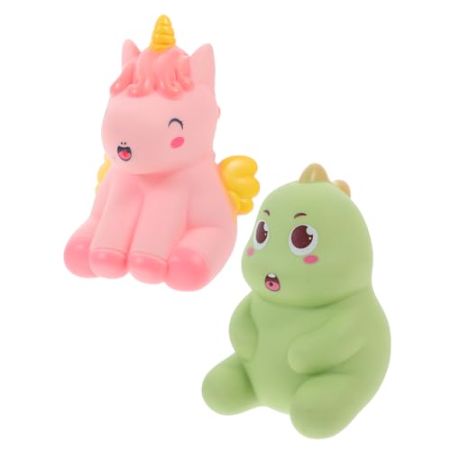 BESPORTBLE 2Stücke Badespielzeug Wasserspielzeug Für Kleinkinder Schwimmendes Duschspielzeug Einhorn Und Dinosaurier Design Wasserbadspielzeug Für Drinnen Und Draußen von BESPORTBLE