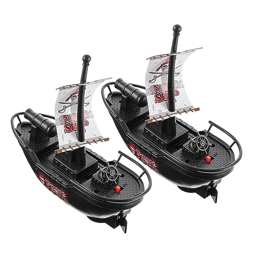 BESPORTBLE 2Stücke Badezimmer Elektrisches Piratenschiff Modell Für Wasserspiele Zu Hause Wasserspielzeug Für Kleinkinder Die Badewanne von BESPORTBLE