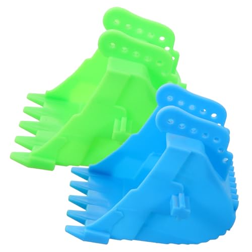 BESPORTBLE 2Stücke Bagger Eimer Für Kleinkinder Bagger BAU Modell Zubehör Und Technisches LKW Baggereimer Für Kreative Baustellen Spiele von BESPORTBLE