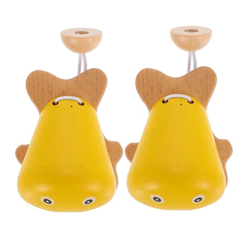 BESPORTBLE 2Stücke Castanets Für Verschleißfestes Musikspielzeug Fördert Rhythmusgefühl Und Sinnesentwicklung Für Spielküche Und Kreative Spiele von BESPORTBLE