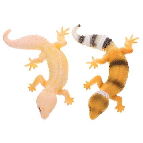 BESPORTBLE 2Stücke Eidechsenfiguren Realistische Simulations Eidechsen Modelle Aus Kunststoff Lernspielzeug Für Reptilien Für Projekte Und Kreative Spiele von BESPORTBLE