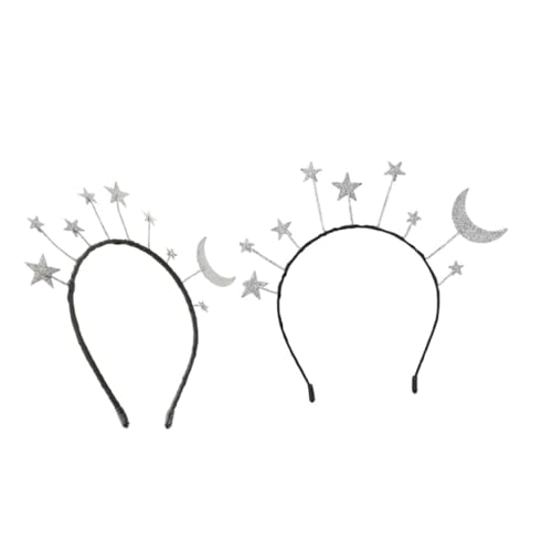 BESPORTBLE 2Stücke Elegantes Stern Stirnband Glitzernde Haarverzierung Für Partys Haarschmuck Für Geburtstagsfeiern Karneval Und Cosplay Events Leicht Und Langlebig von BESPORTBLE