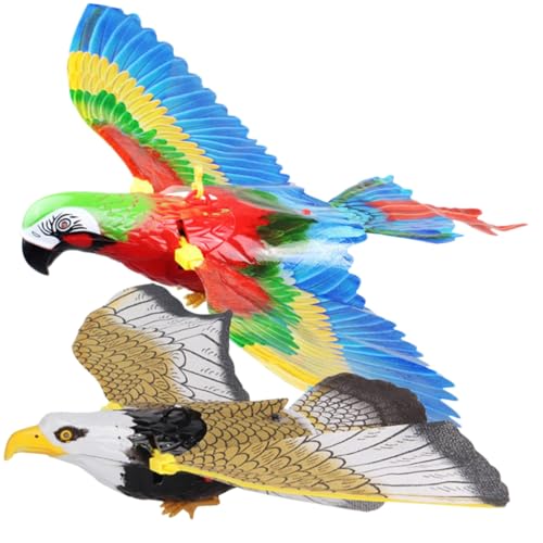 BESPORTBLE 2Stücke Elektrisches Hängespielzeug für Vogelspielzeug mit LED Beleuchtung Einfach zu Bedienen Sicheres und Farbenfrohes Design für Jungen von BESPORTBLE