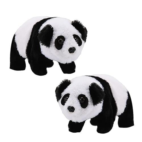 BESPORTBLE 2Stücke Elektrisches Panda Kuscheltier mit Musik und Geräuscheffekten für Lernen Hochwertiges Plüschmaterial Süßes für Kleine Panda Fans BESPORTBLE 2Stücke Elektrisches Panda Kuscheltier mit Musik und Geräuscheffekten für Lernen Hochwertiges Plüschmaterial Süßes für Kleine Panda Fans von BESPORTBLE