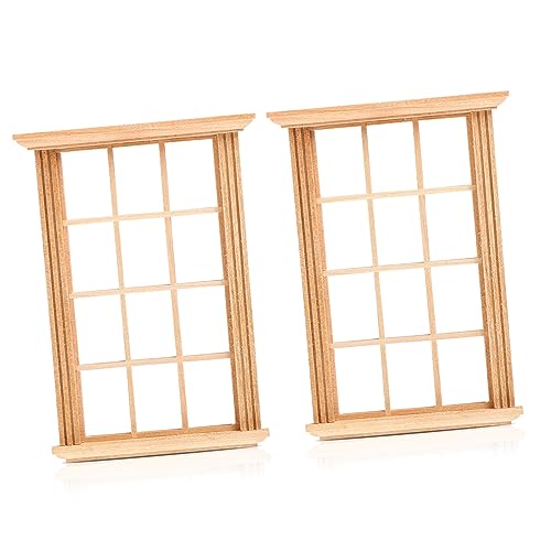 BESPORTBLE 2Stücke Fensterrahmen Für Puppenhaus Maßstab Simulierte Holzfenster Mit Gitterfenstern Bastelzubehör Für Puppenhaus Dekoration BESPORTBLE 2Stücke Fensterrahmen Für Puppenhaus Maßstab Simulierte Holzfenster Mit Gitterfenstern Bastelzubehör Für Puppenhaus Dekoration von BESPORTBLE
